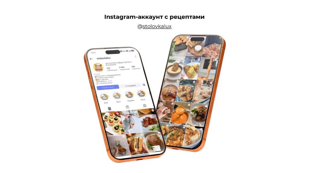 Оформление и SMM - продвижение аккаунта с рецептами Столовка Люкс